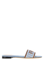 Blue Logo Sandals 1