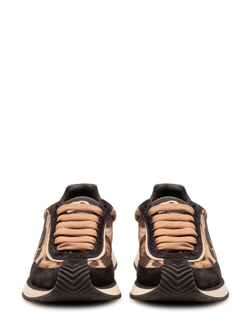 Leopard Print Logo Sneakers 2
