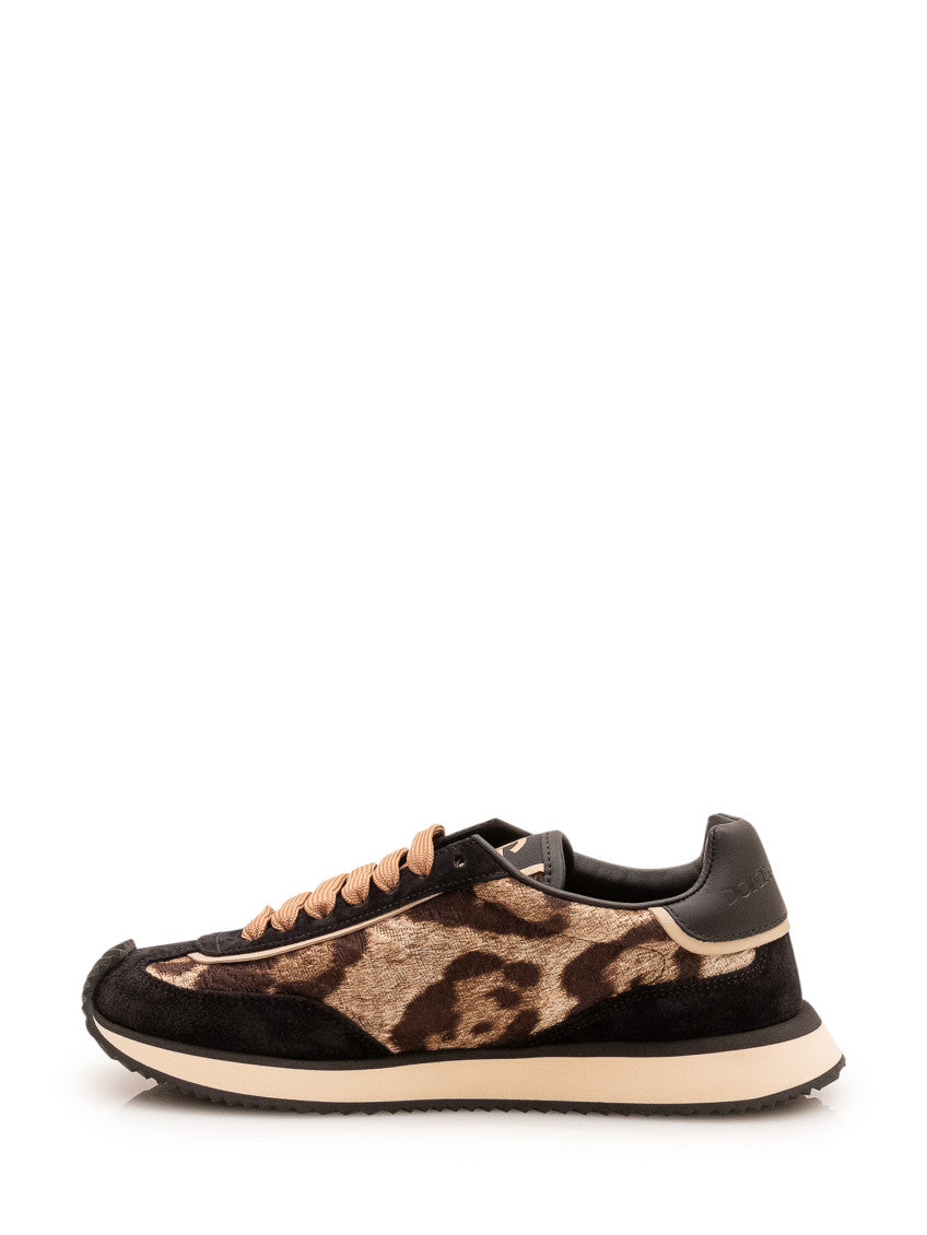 Leopard Print Logo Sneakers 4