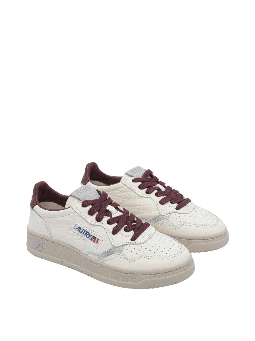 White Color Block Sneakers 2