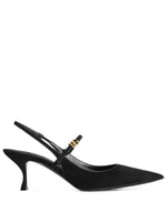 Black Slingback Pumps 1