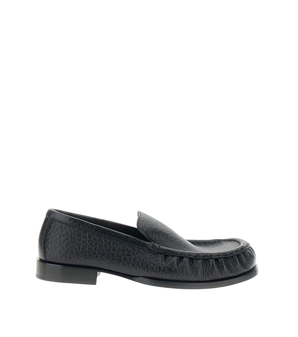 Black Slip On Loafers 1