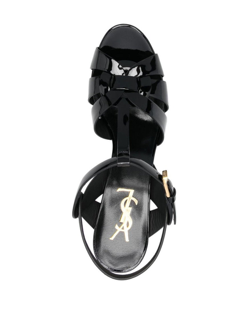 Black Tribute Leather Heels 3