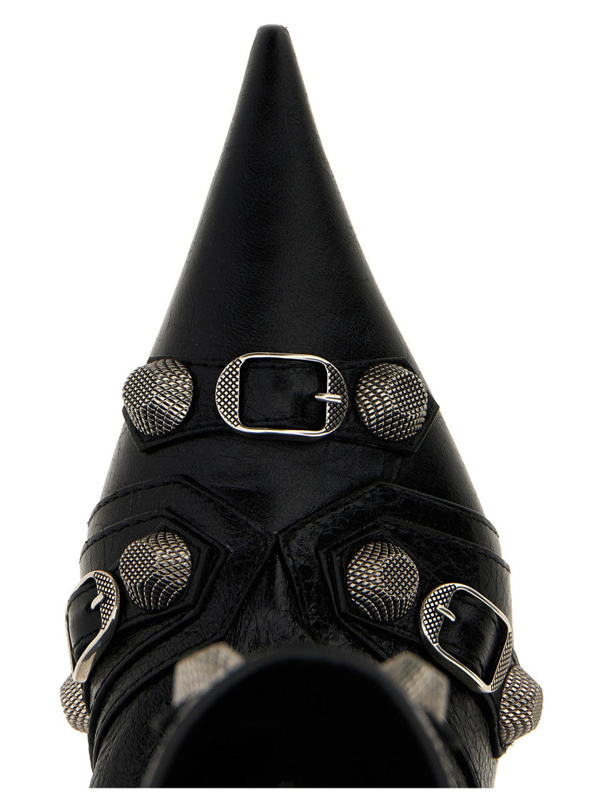 Black Cagole Wide Ankle Boots 4