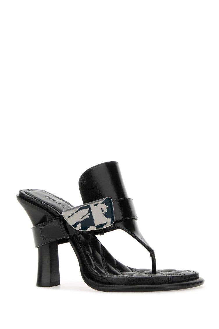 Black Leather Bay Heels 2