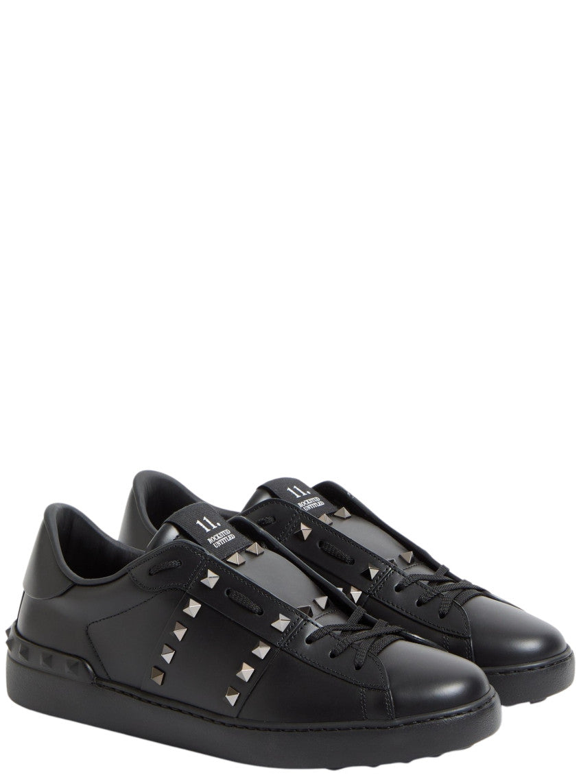 Black Rockstud Untitled Sneakers 2