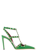 Green Studded Rockstud Pumps 1
