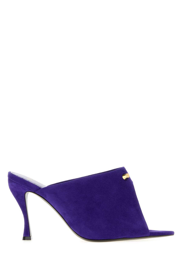 Blue Suede Midnight City Heels 1