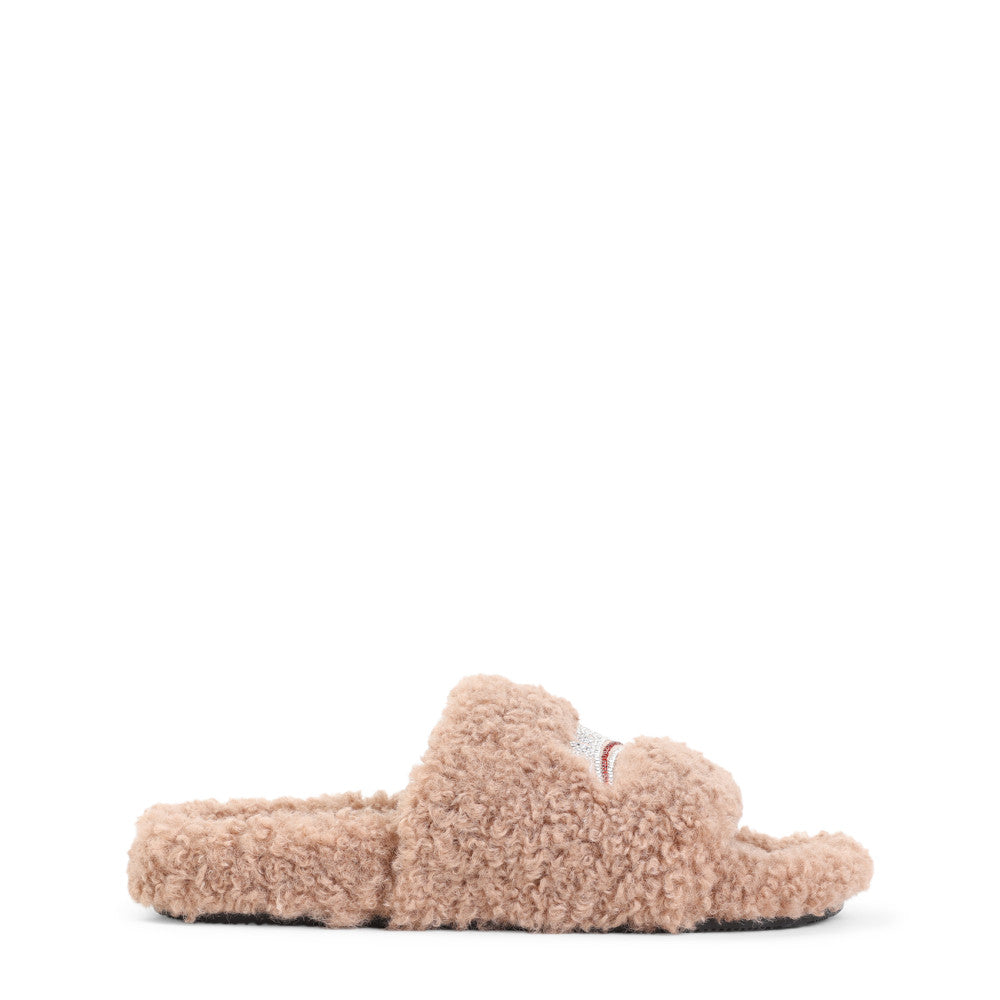 Beige Slip-on Slides 1