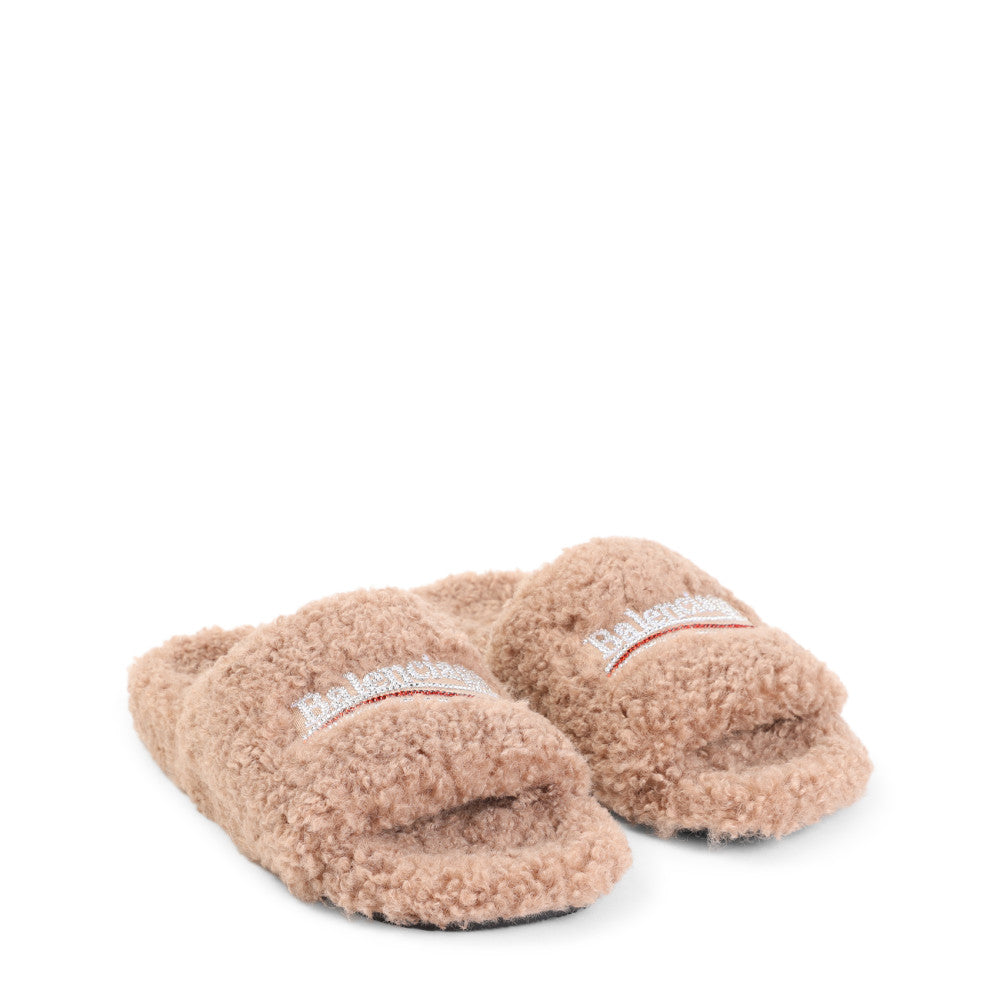 Beige Slip-on Slides 3