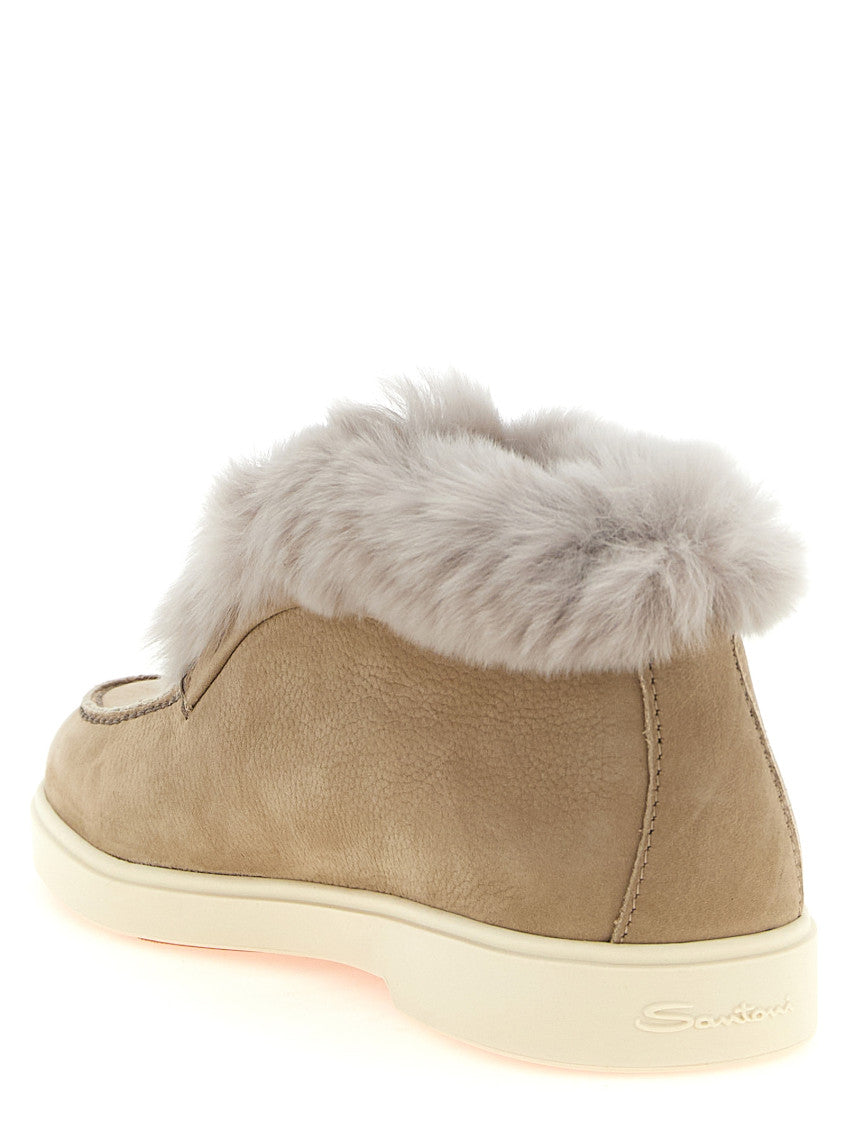 Beige Suede Ankle Boots 3