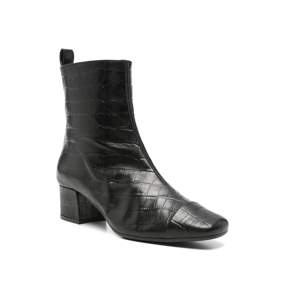 Black Textured Estime Boots 2