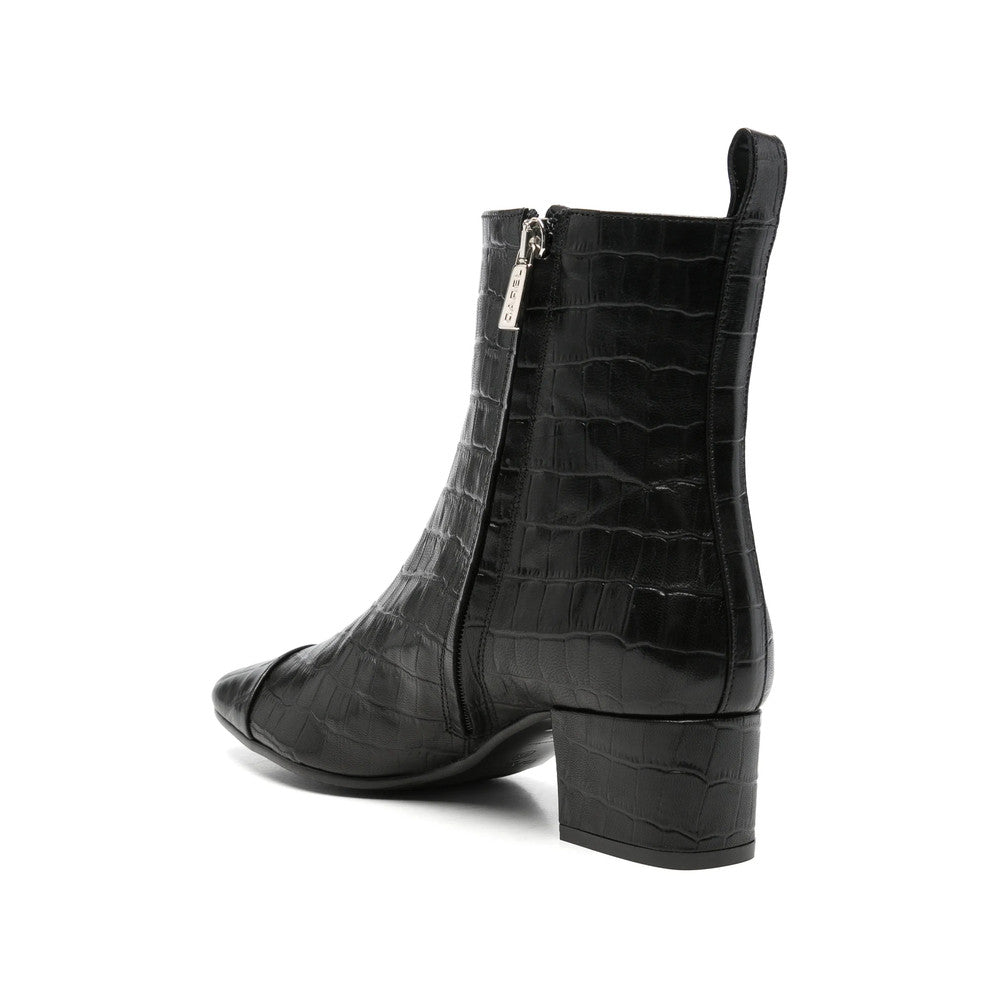 Black Textured Estime Boots 3