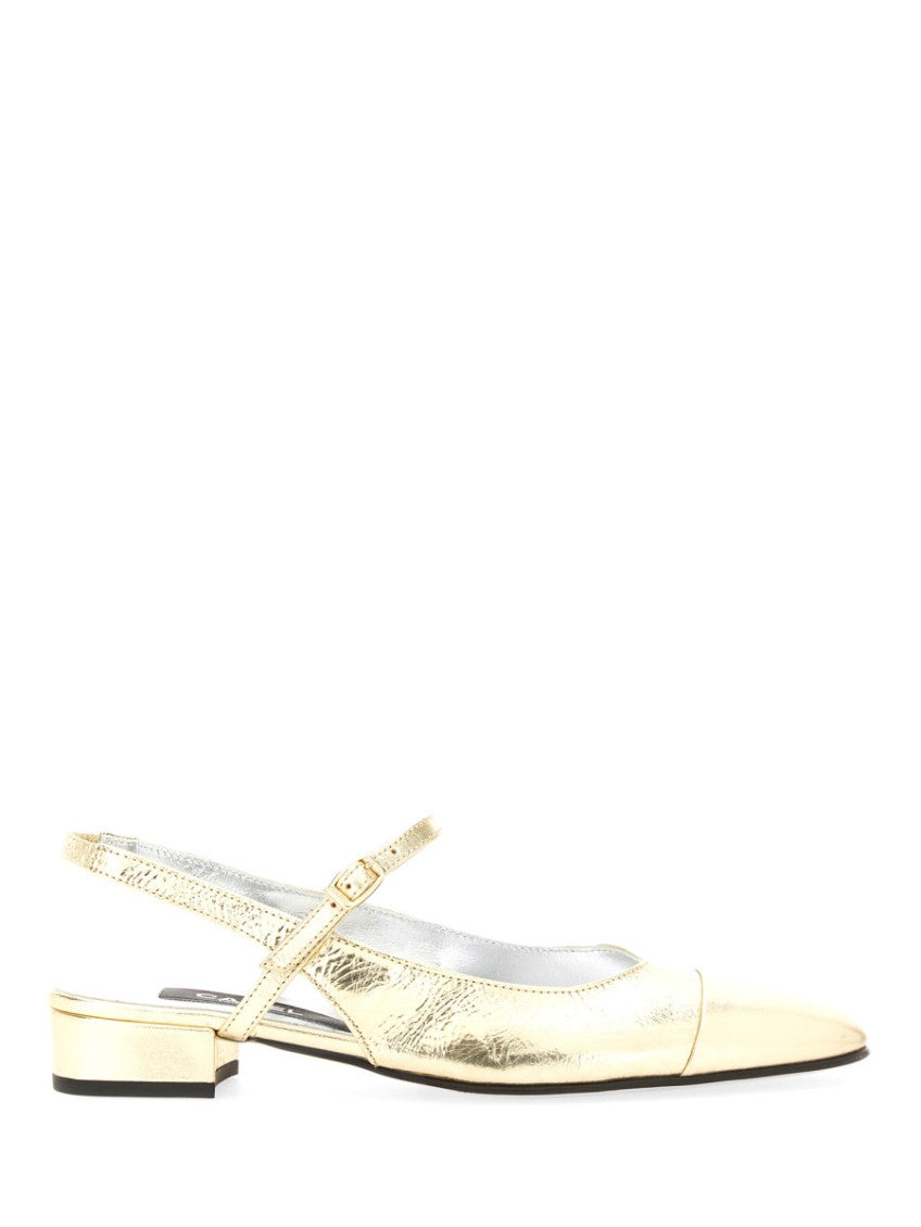 Gold Slingback Sandals 1