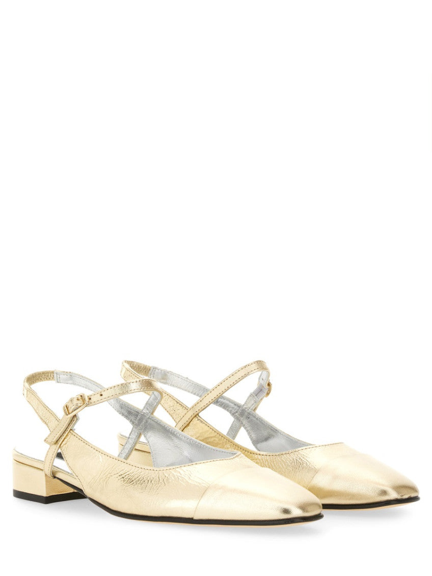 Gold Slingback Sandals 2