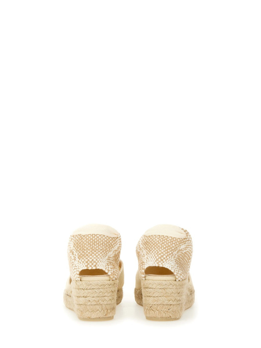 Ivory Ankle-tie Espadrille Wedges 3