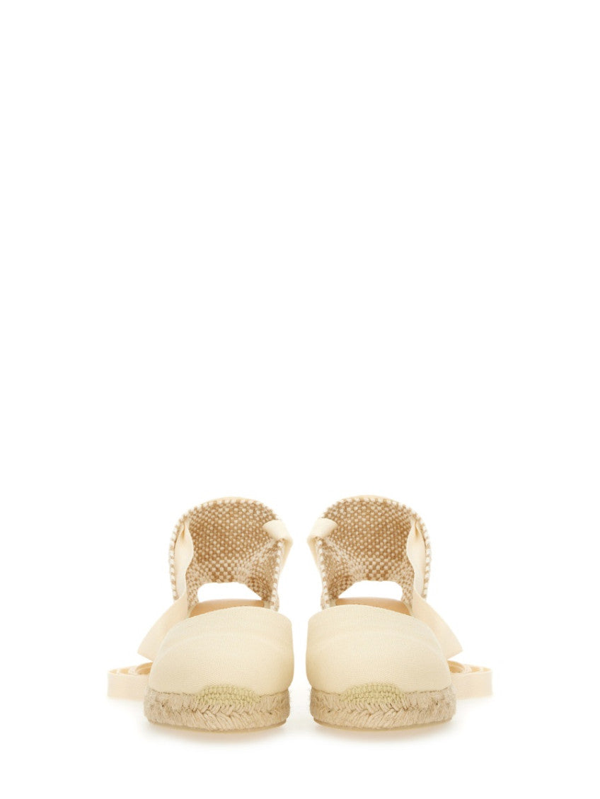 Ivory Ankle-tie Espadrille Wedges 4