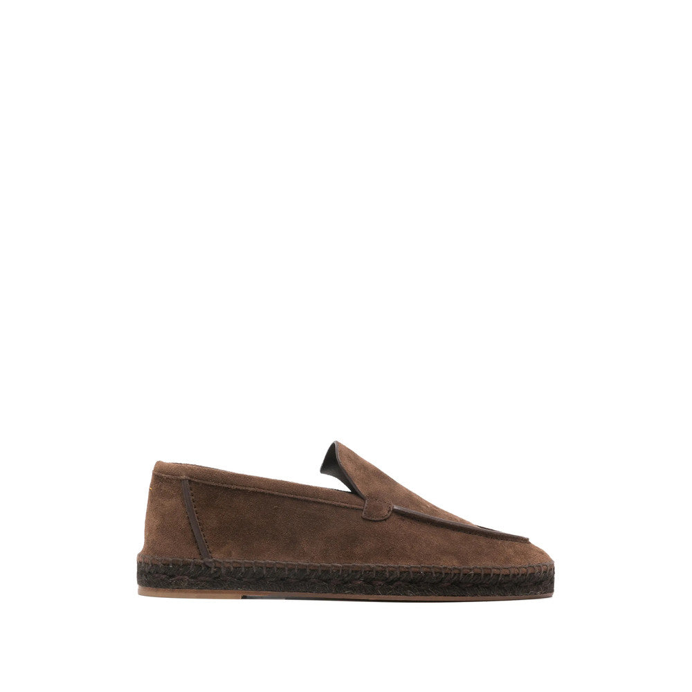 Brown Braided Suede Espadrilles 1