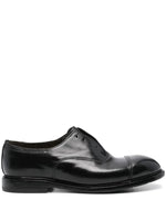 Black Leather Allacciate Lace Up Shoes 1