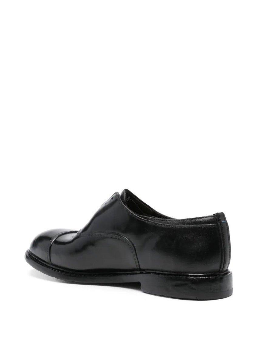 Black Leather Allacciate Lace Up Shoes 4