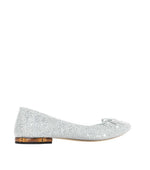 Silver Crystal Ballet Flats 1