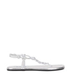 Silver Minimalist Sandals 1