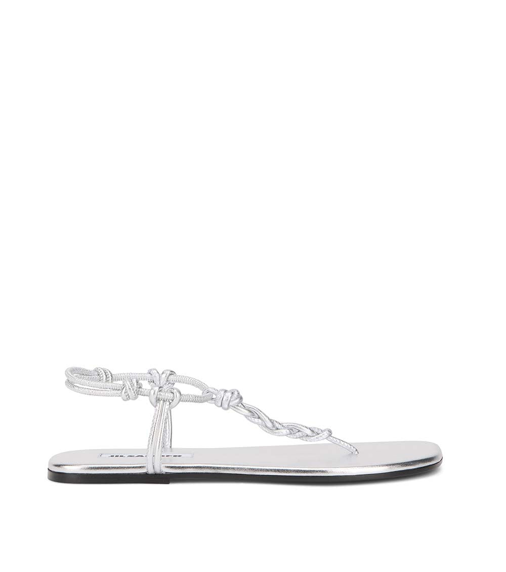 Silver Minimalist Sandals 2