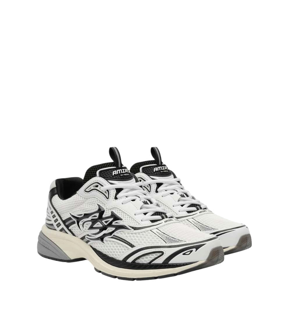White Graphic Runner Sneakers 2