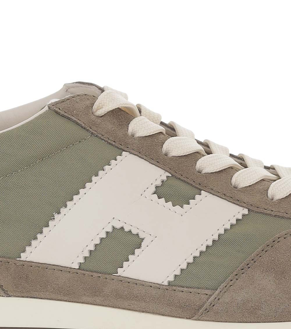 Green H-Stripes Sneakers 4