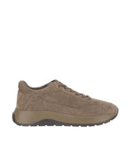 Brown Hi-Light Suede Sneakers 1