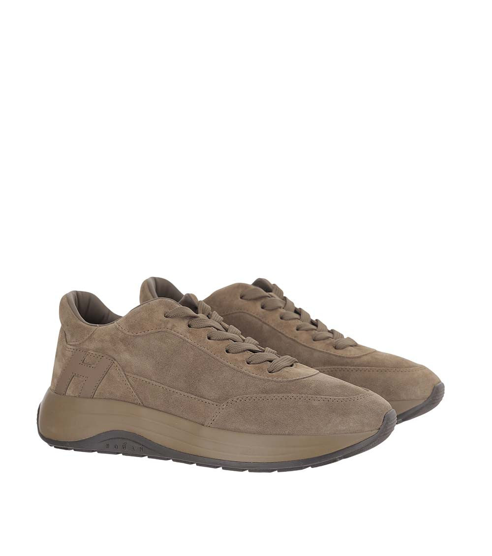 Brown Hi-Light Suede Sneakers 2