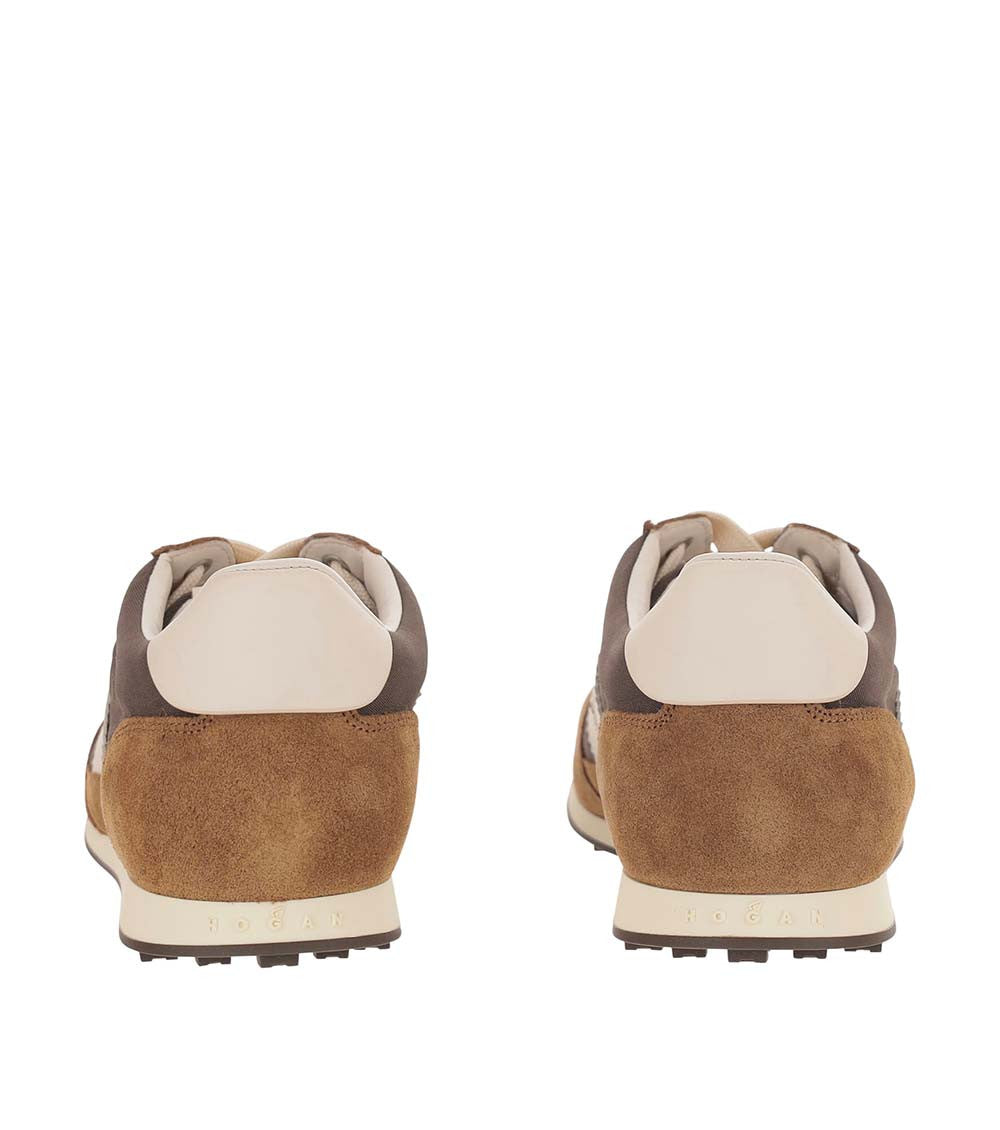 Brown H-Stripes Sneakers 3