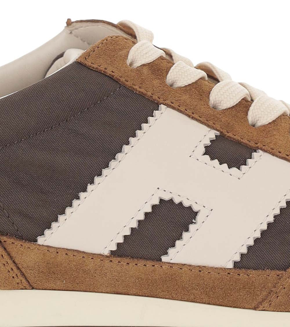 Brown H-Stripes Sneakers 4