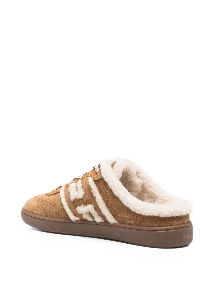 Brown Logo H-Stripes Sneakers 4