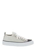 White Low Top Sneakers 1