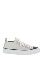 White Low Top Sneakers 1