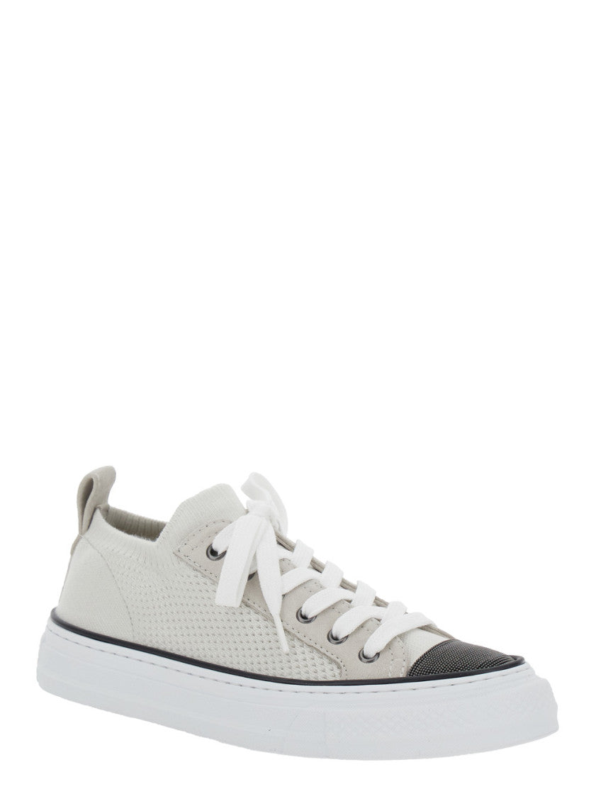 White Low Top Sneakers 2