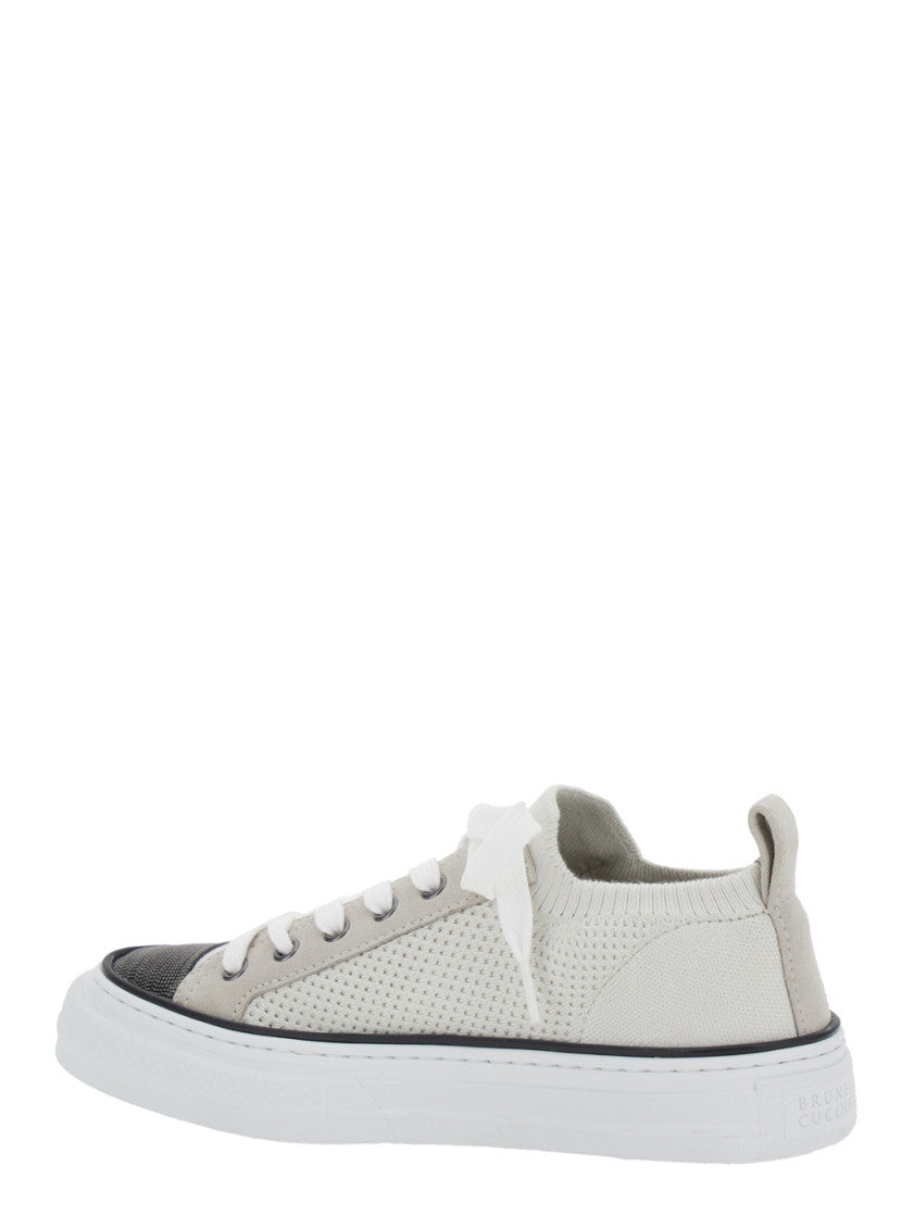 White Low Top Sneakers 3