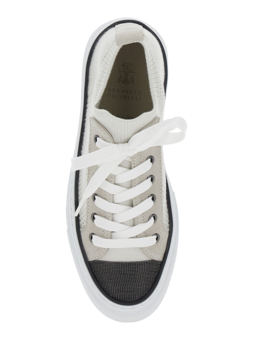 White Low Top Sneakers 4