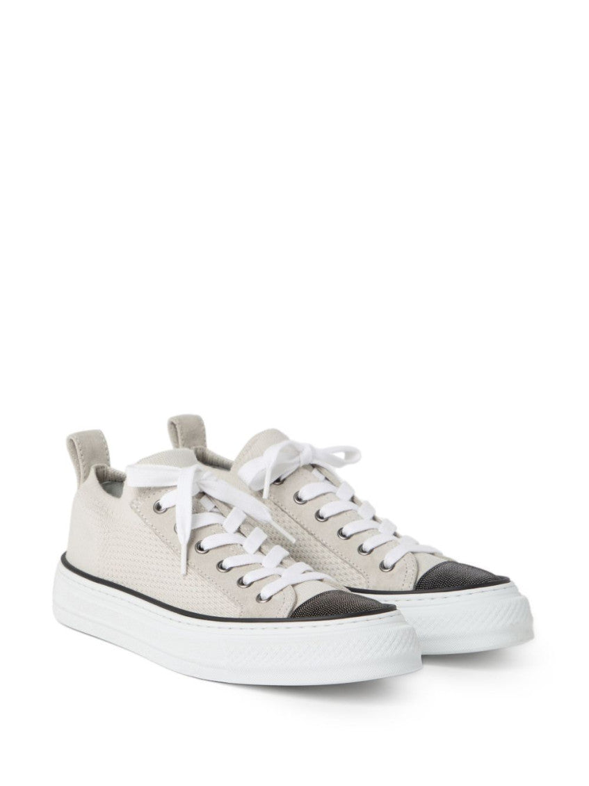 White Low Top Sneakers 5