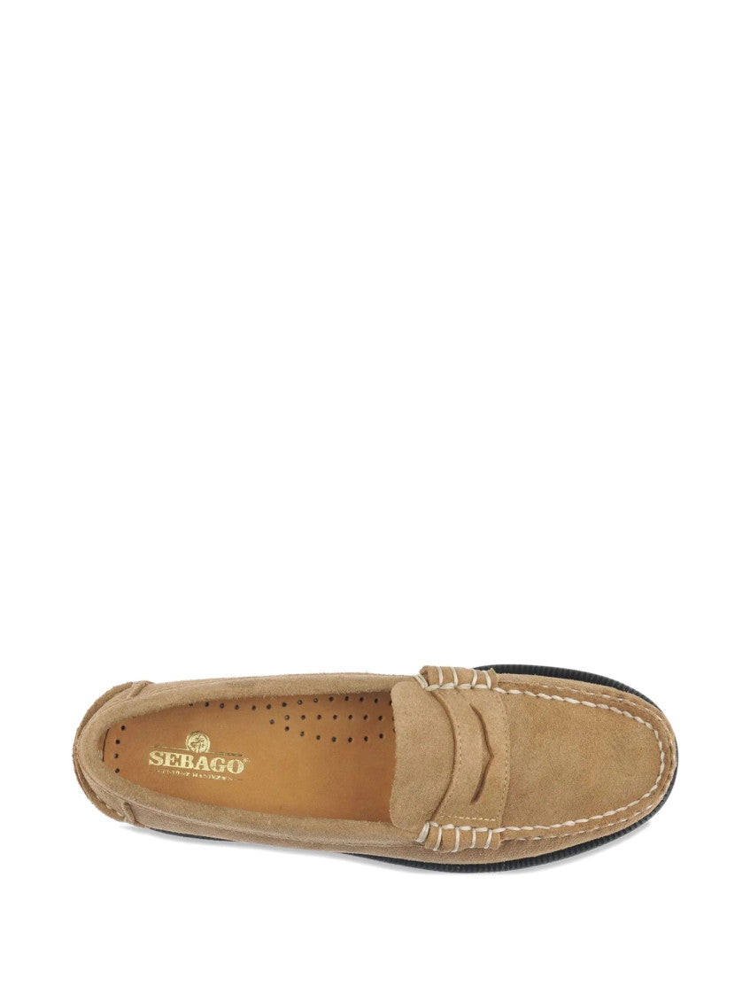 Beige Suede Loafers 3