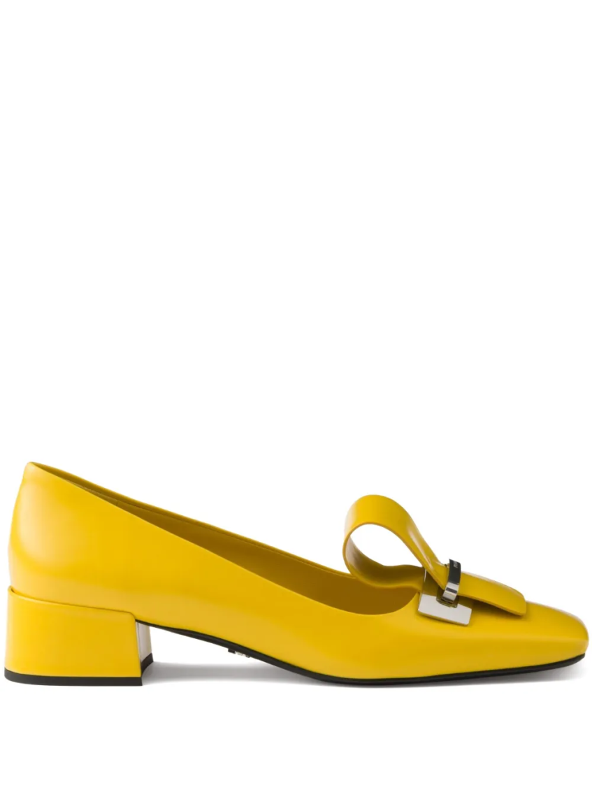 Yelllow Slip On Pumps 1