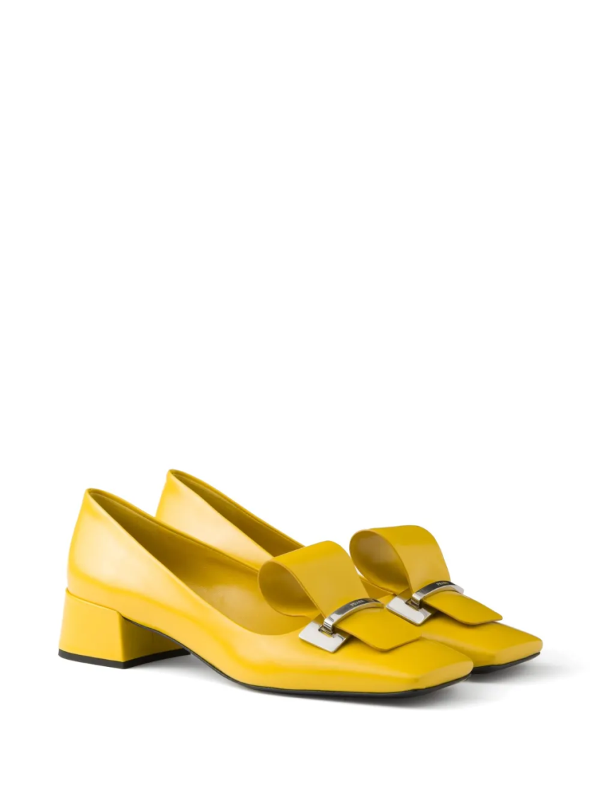 Yelllow Slip On Pumps 2