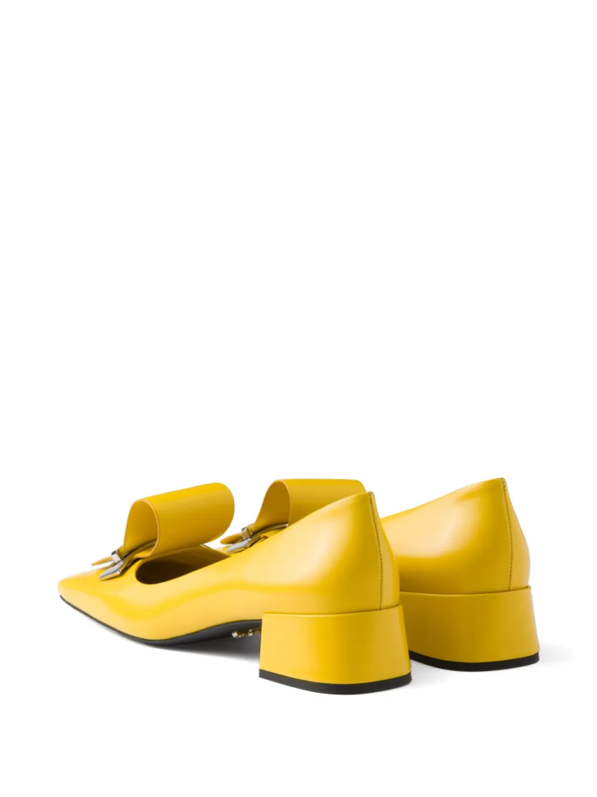 Yelllow Slip On Pumps 3