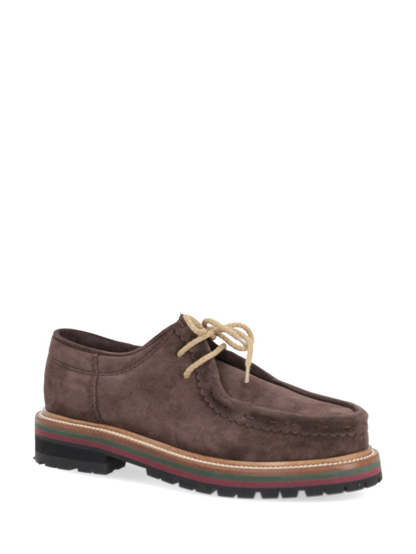 Brown leather Lace Up Shoes 2