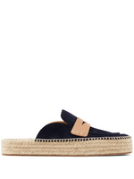 Navy Blue Slip On Espadrilles 1