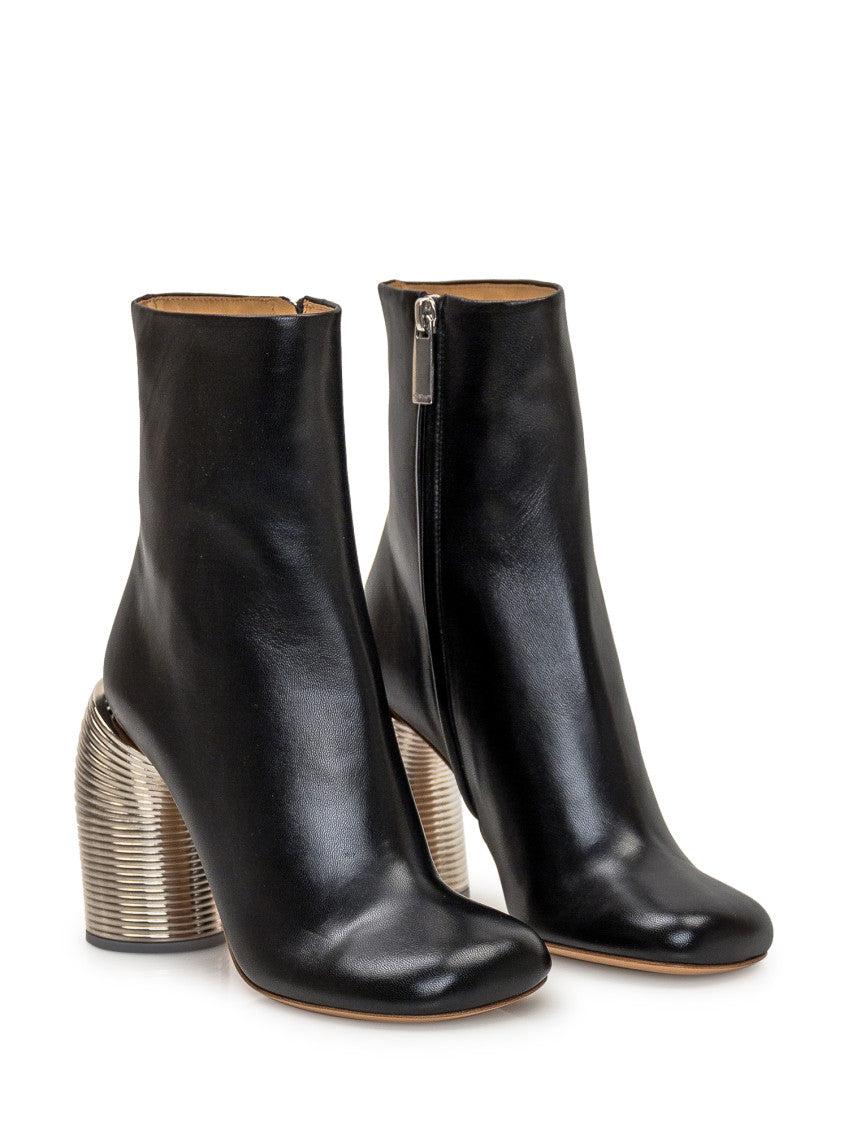 Black Solid Spring Boots 2