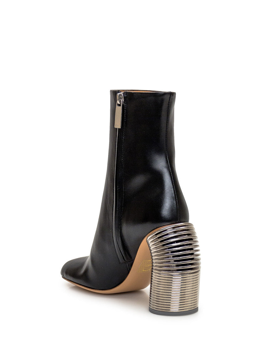 Black Solid Spring Boots 3