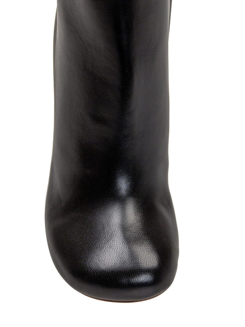 Black Solid Spring Boots 4