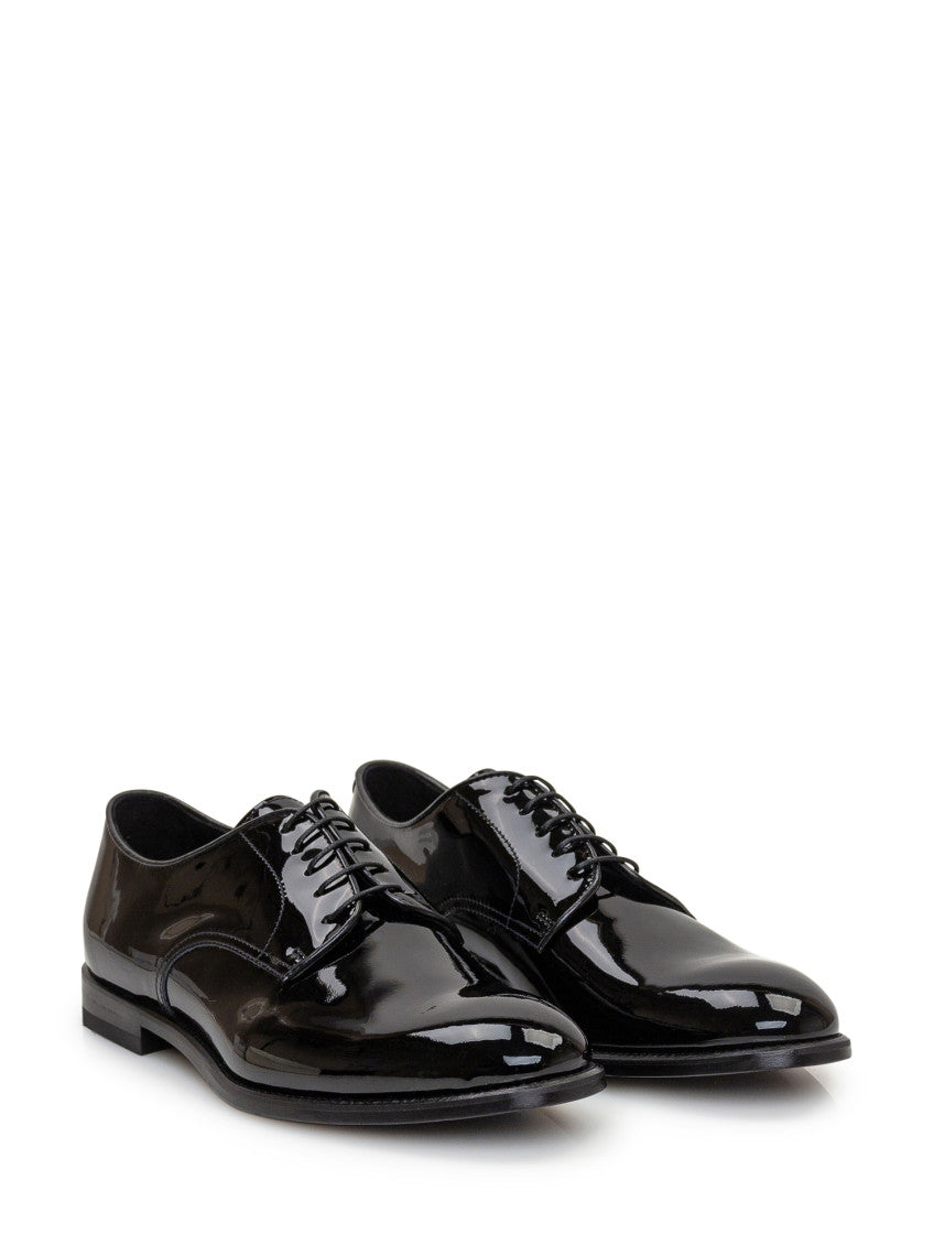 Black Leather Lace-up Shoes 2